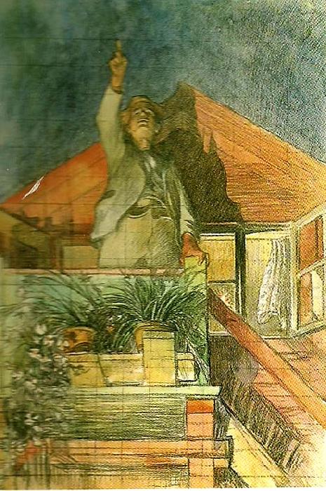 Carl Larsson forfattaren-skalden china oil painting image